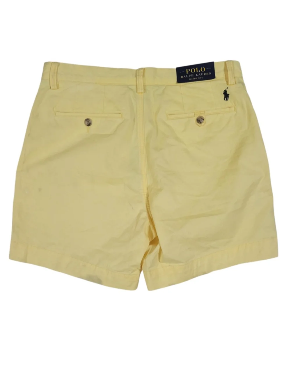 Polo Ralph Lauren Stretch Cotton Twill Chino Yellow Shorts Men 30 Inseam 6 NWT